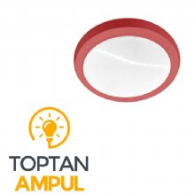 Dekoratif Kırmızı Cam Armatür