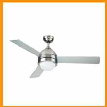 KCF-287 122 CM ÇAP SATEN NİKEL GÖVDE AVİZELİ 2 AMPULLÜ VANTİLATÖR 3 KANATLI BÜYÜK TİP