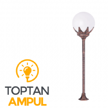 Zerpa 25'lik Yapraklı Glop Armatür Çim Direk (85 cm) Z2953-Z2963