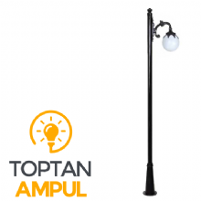 Zerpa 25'lik Yapraklı Glop Armatür Yandan Tekli Direk (2.40 mt) Z2955