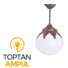 Zerpa 25'lik Yapraklı Glop Armatür Sarkıt Aplik Z2962-Z2952