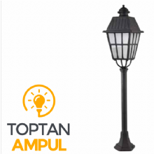 Zerpa Ahtapot Ayaklı Çıtalı Kare Armatür Çim Direk (110 cm) Z9553