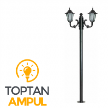 Zerpa Altıgen Döküm Armatür Yandan İkili Direk (2.60 mt) Z9854