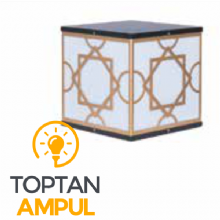 Zerpa Alüminyum Küp Bollard Z13156