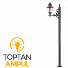 Zerpa Bakırlı Orta Fener Armatürleri Tekli Direk Z10557