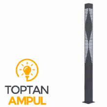 Zerpa Dekoratif Alüminyum Ledli Bollard Z13103 (200 cm)
