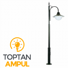 Zerpa Dekoratif Şemsiye Armatür Yandan Tekli Direk Z12351