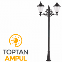 Zerpa Döküm Büyük Aslanbaşı Armatür İkili Direk (2.60 mt) Z9655