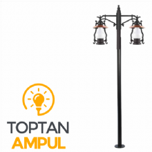 Zerpa Döküm Büyük Gaz Lambası Direk Z10853