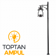 Zerpa Döküm Büyük Gaz Lambası Direk Z10850