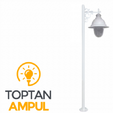 Zerpa Döküm Kavuklu 40 W Ledli Armatür İkili Direk Z 12451