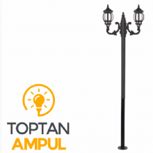 Zerpa Döküm Sekizgen Armatür İkili Direk Z10007 (2.60 mt)