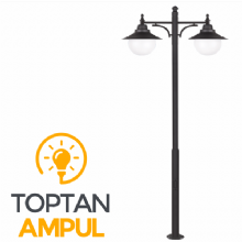 Zerpa Döküm Sıvamalı Şapkalı Armatür Direk ikili Z11203