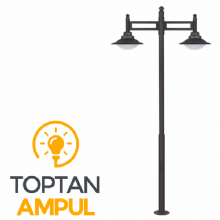 Zerpa Döküm Sıvamalı Şapkalı Armatür Direk ikili Z12304