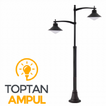 Zerpa Döküm Sıvamalı Şapkalı Armatür Direk İkili Z12302