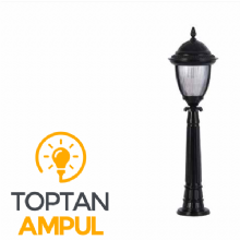 Zerpa Döküm Siyah Orta Budaklı Fener Direk Z10504