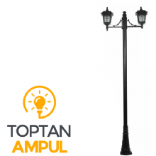 Zerpa Orta Kare Pencereli Döküm İkili Direk (2.70 mt) Z9404