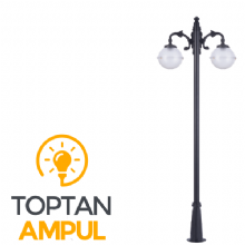 Zerpa Küre Armatür 2'li Direk Alt (2.40 mt) Z2977