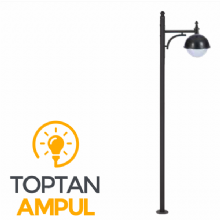 Zerpa Miğfer Armatür Yandan Tekli Direk Siyah Z11154