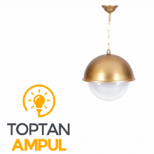 Zerpa Miğfer Sarkıt Aplik Gold Z11102