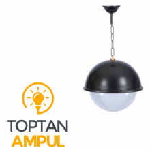 Zerpa Miğfer Sarkıt Aplik Siyah Z11152