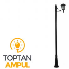 Zerpa Orta Kare Pencereli Döküm Yandan Tekli Dİrek (2.70 mt) Z9405