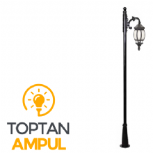 Zerpa Sekizgen Armatür Tekli Yandan Direk (2.40 mt) Z3015