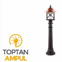 Zerpa Sıvamalı Alüminyum Rumeli Armatür Çim Direk Z10157 (95 cm)