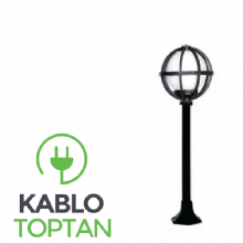 Zerpa 20'lik Düz Meridyen Armatür Çim Direk (85 cm) Z2933