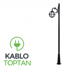 Zerpa 20'lik Düz Meridyen Armatür Tekli Yandan Direk (2.40 mt) Z2935