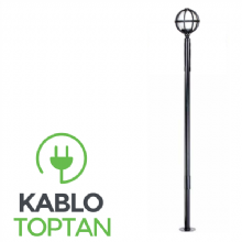 Zerpa 20'lik Düz Meridyen Armatür Tekli Direk (2.60 mt) Z2934