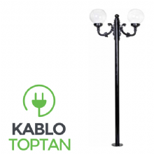 Zerpa 25'lik Akrilik Şeffaf Glop 2'li Direk (2.40 mt) Z3456 - Z3457