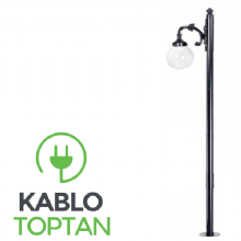 Zerpa 25'lik Akrilik Şeffaf Glop  Tekli Yandan Direk (2.40 mt) Z3455