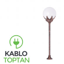 Zerpa 25'lik Yapraklı Glop Armatür Çim Direk (85 cm) Z2953-Z2963