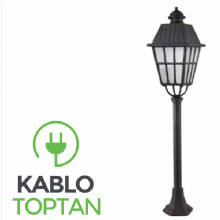 Zerpa Ahtapot Ayaklı Çıtalı Kare Armatür Çim Direk (110 cm) Z9553