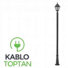 Zerpa Ahtapot Ayaklı Çıtalı Kare Armatür Tekli Direk (2.60 cm) ZK 9355