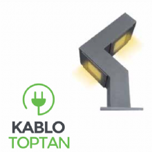 Zerpa Dekoratif Alüminyum Ledli Bollard Z13001 (35 cm)