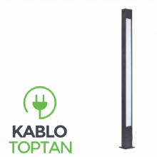 Zerpa Dekoratif Alüminyum Ledli Bollard Z13051 (200 cm)