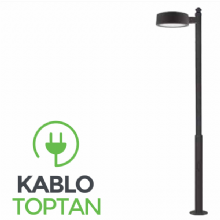 Zerpa Dekoratif Şemsiye Armatür Ledli Tekli Direk Z12455