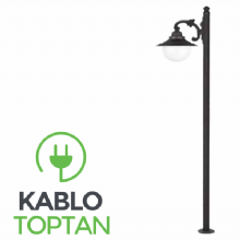 Zerpa Dekoratif Şemsiye Armatür Yandan Tekli Direk Z 12350