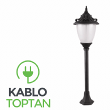 Zerpa Döküm Büyük Aslanbaşı Armatür Çim Direk (115 cm) Z9653