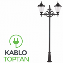 Zerpa Döküm Büyük Aslanbaşı Armatür İkili Direk (2.60 mt) Z9655