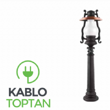 Zerpa Döküm Büyük Gaz Lambası Direk Z10852