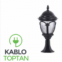 Zerpa Döküm Çatallı Siyah Fener Set Üstü Armatür Z10400