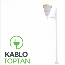 Zerpa Döküm Desenli Kapak Taçlı Direk Z10753