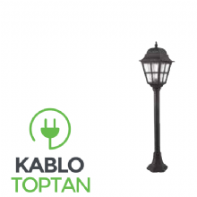 Zerpa Döküm Kare Pencere Çim Direk Büyük ZO9354 (95 cm) 