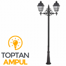 Zerpa Döküm Kare İkili Direk Küçük (2.60 mt) ZK9356