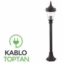 Zerpa Döküm Küçük Aslanbaşı Kare Armatür Çim Direk (100 cm) Z9704