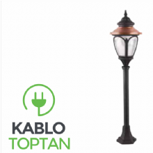 Zerpa Döküm Küçük Ulubatlı Armatür Çim Direk (110 cm) Z10456