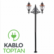 Zerpa Döküm Küçük Ulubatlı Armatür İkili Direk (2.60 mt) Z10457